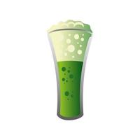 happy st patricks green beer icon detailed style vector