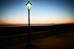 Black street lamp photo