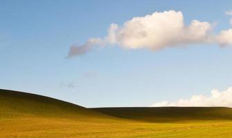 Green hills under clouds during daytime photo