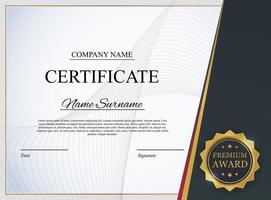 Certificate template Background Award diploma design blank vector