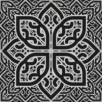 fabric abstract ethnic flower pattern vector