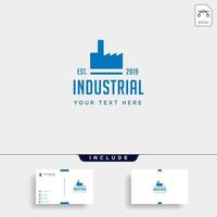 gear factory logo design industrial vector icon isolated