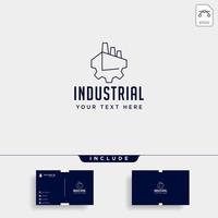 gear factory logo design industrial vector icon element isolated