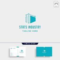 industry chart logo vector fabric industrial simple icon symbol sign illustration isolated