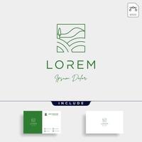 Landscape Logo design for landscaping vector icon