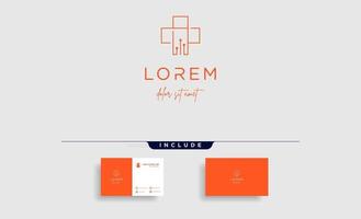 cross medical logo design vector illustration