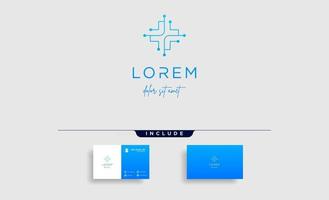 cross medical logo design vector illustration