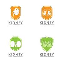 Kidney Shield Logo Template Design Vector