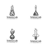 Laboratory logo and symbol vector