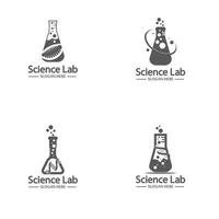 Laboratory logo and symbol vector