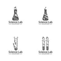 vector de logotipo y símbolo de laboratorio