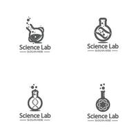Laboratory logo and symbol vector