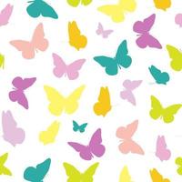 Abstract Seamless Pattern Background with Butterfly vector