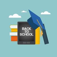 Abstract Back to School Background vector