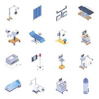 Pack of Medical Instruments vector