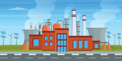 Factory Background Elements vector