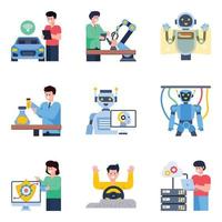 Set of Modern Technology vector