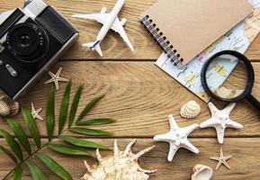 Summer holiday background Travel concept photo