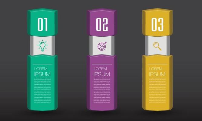 modern text box template banner Infographics