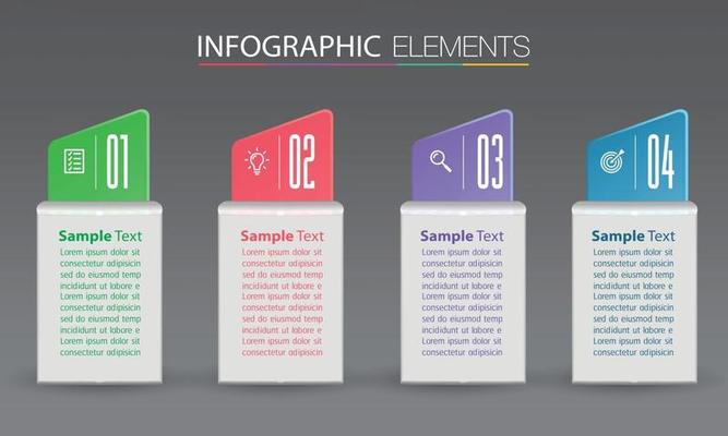 modern text box template banner Infographics