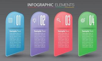 infografía de banner de plantilla de cuadro de texto moderno vector