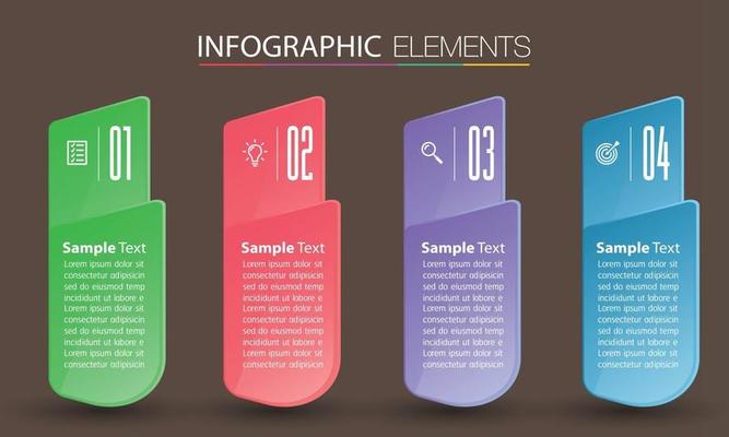 modern text box template banner Infographics