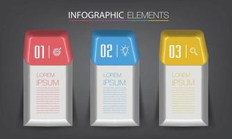 modern text box template banner Infographics vector