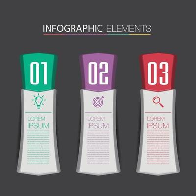 modern text box template banner Infographics