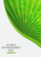 concepto del día mundial del medio ambiente vector