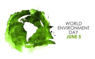 World environment day concept vector