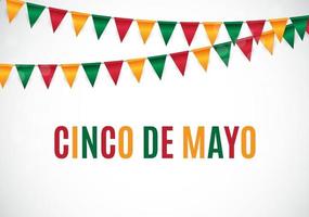 In Spanish Cinco de Mayo holiday background vector