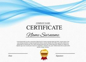certificado plantilla fondo premio diploma diseño en blanco vector