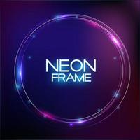 Abstract Neon Finak Sale Template on Dark Background vector