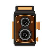 retro vintage photo camera device vector