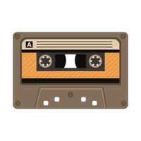 antiguo icono de dispositivo de cassette retro vector