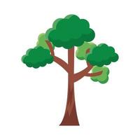 branched tree flat style icon vector