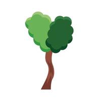 branched tree flat style icon vector