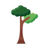 icono de estilo plano de árbol ramificado vector