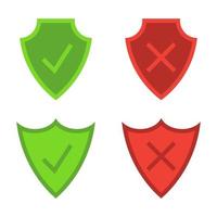 Security Shields Armor plate vector