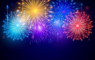 Colorful Firework Background