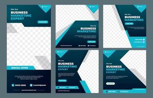 Marketing Agency Social Media Post Template vector