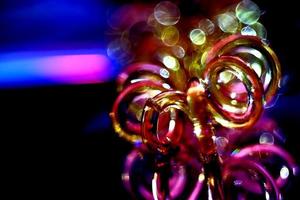 Abstract coiled object in abtract colors photo