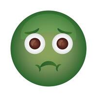 emoji face sickness flat style icon vector