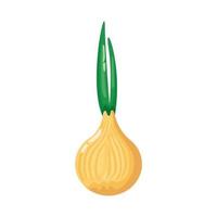 onion healthy vegetable detailed style icon vector