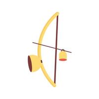 berimbau musical instrument flat style icon vector