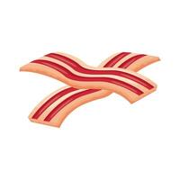 bacon meat detailed style icon vector