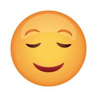 happy emoji face classic flat style icon vector