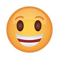 emoji face laughing classic flat style icon vector