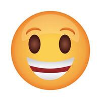 emoji face laughing classic flat style icon vector