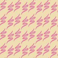 Wavy brush strokes vector seamless pattern. Abstract background for wallpaper, web banner, wrapping paper, textile. Brushstrokes, smears, lines, squiggle pattern.